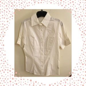 LN The Limited White Button Down Size Medium